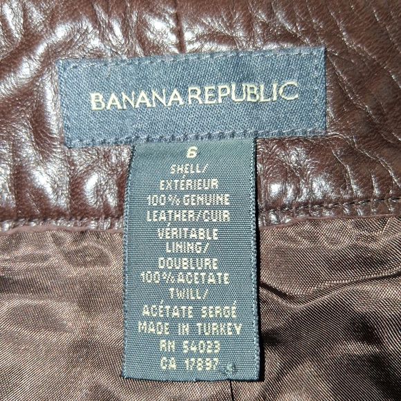 Banana Republic Dark Brown Straight Leg Vegan Leather Pant  Size 6 - Picture 3 of 17